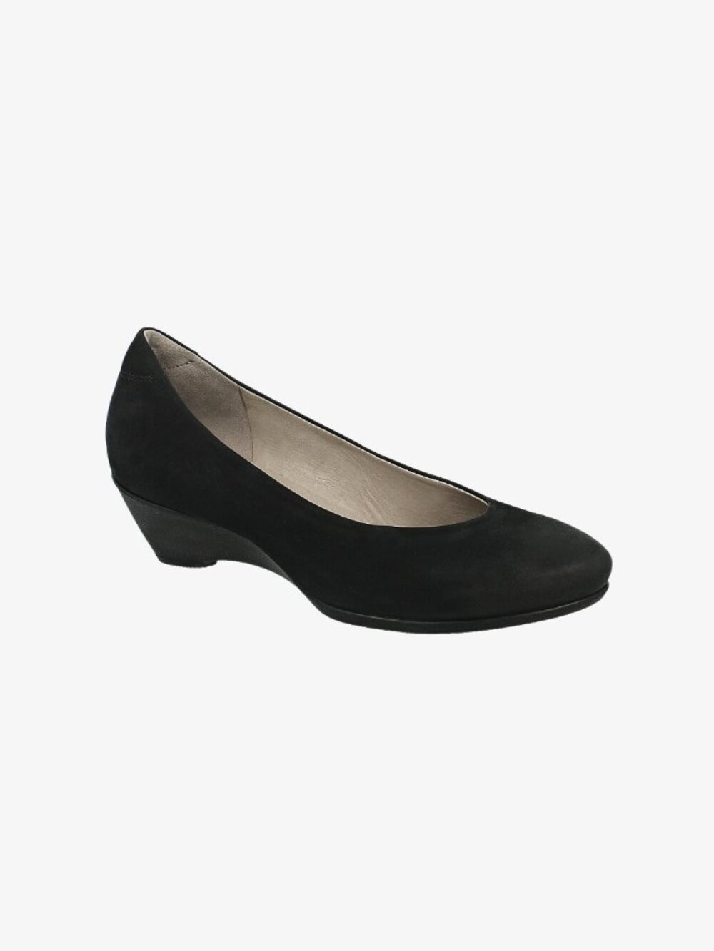 Ecco Black Felicia Slip On Wedge Heels Womens Size 10.5  EUR 41  Comfort Shoes